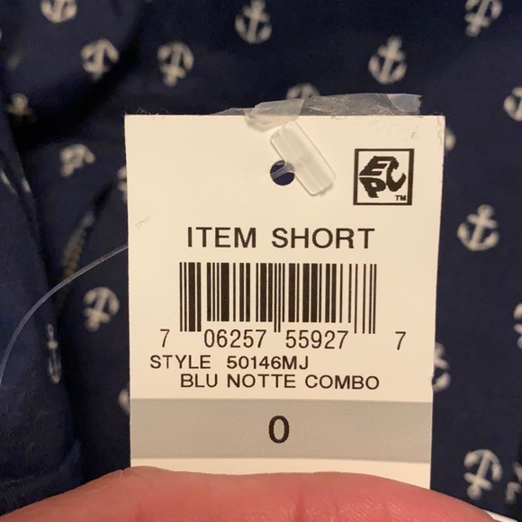 Navy Blue Nautical Shorts - Picture 3 of 3